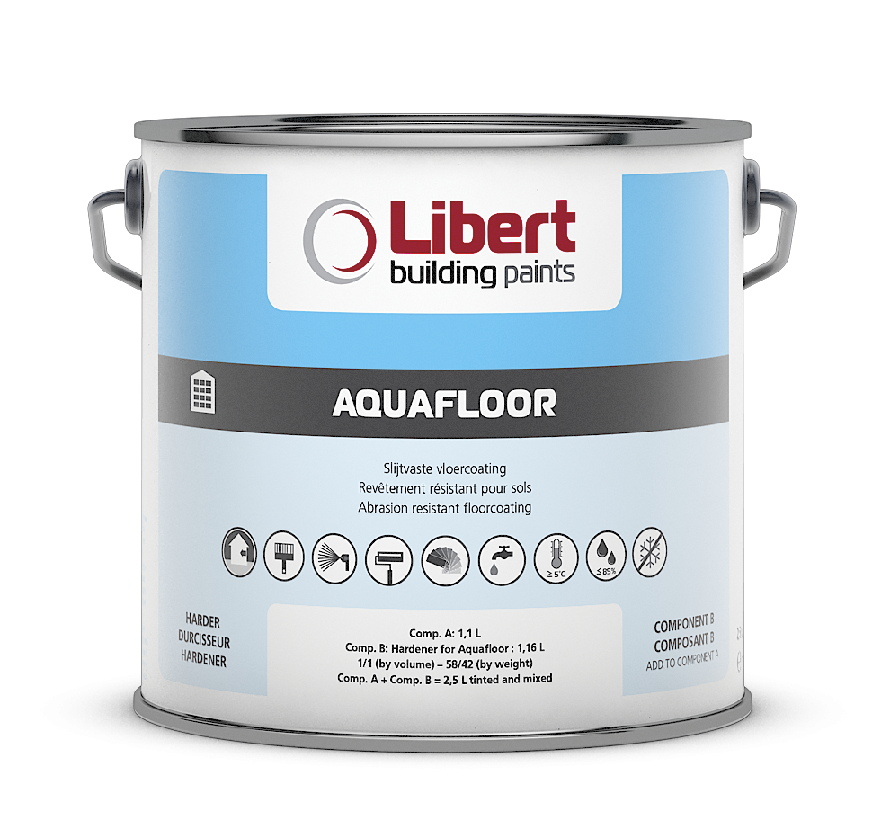AQUAFLOOR wit – lichtgrijs 2,5L