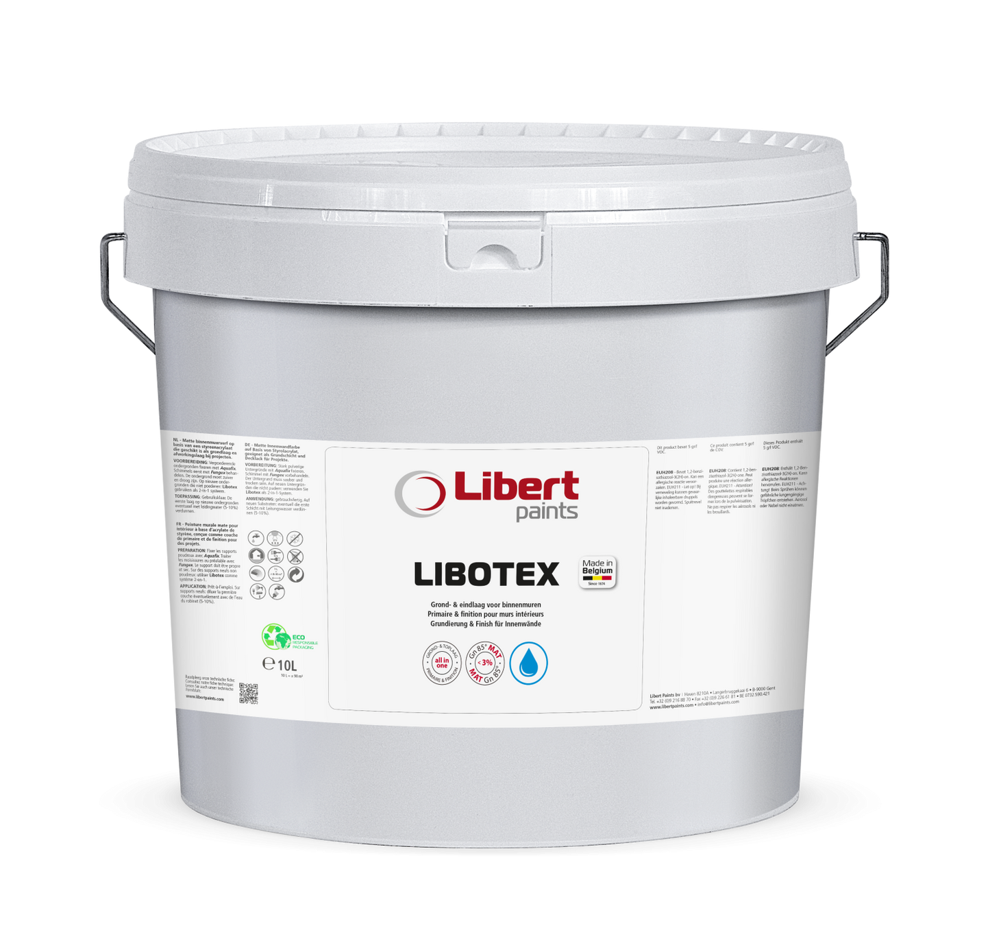 Libotex 2-in-1 Binnenmuurverf 10L