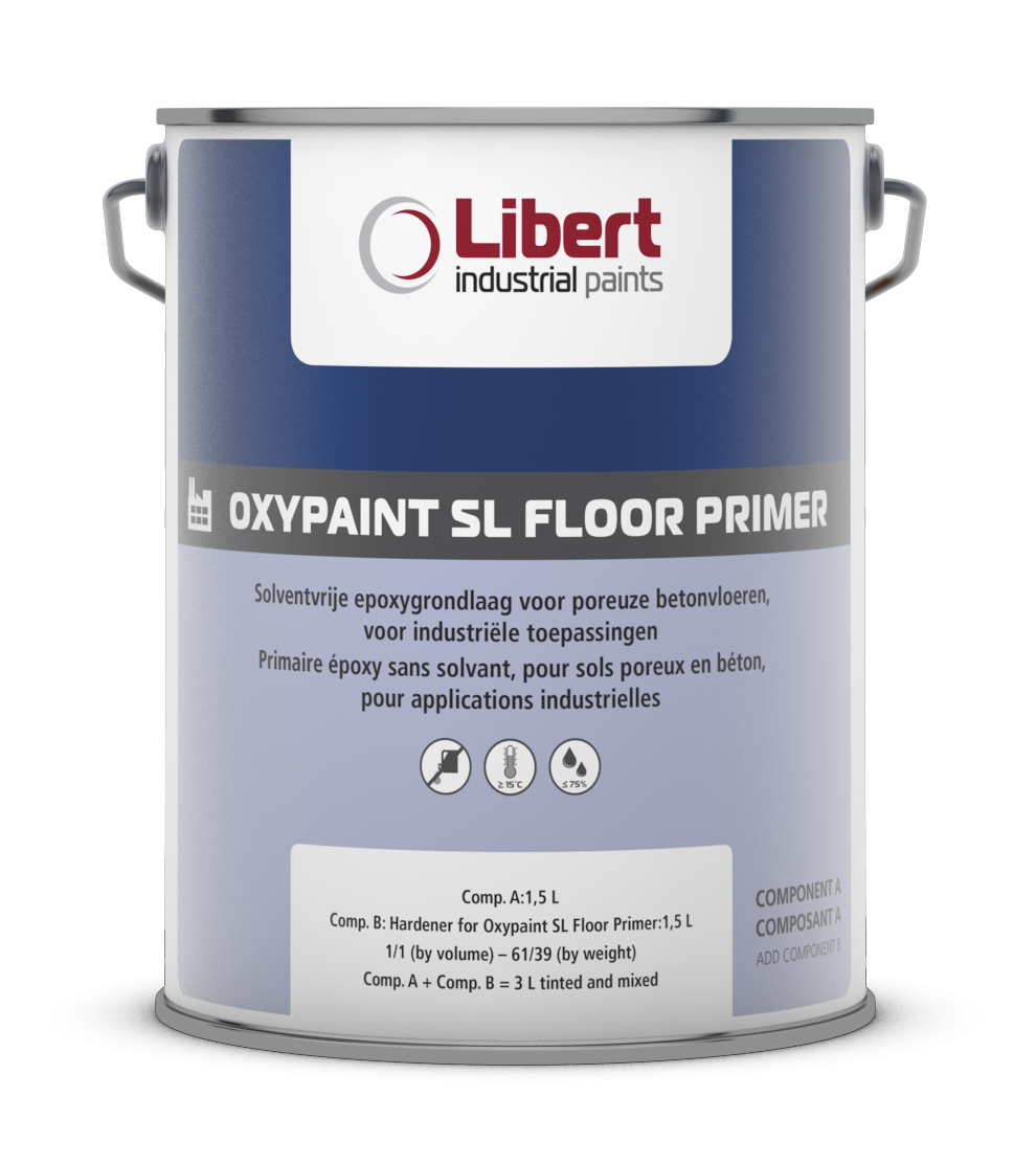 Oxypaint SL Floor Primer – 2K Solventvrije Epoxy Primer voor Betonvloeren 3L wit