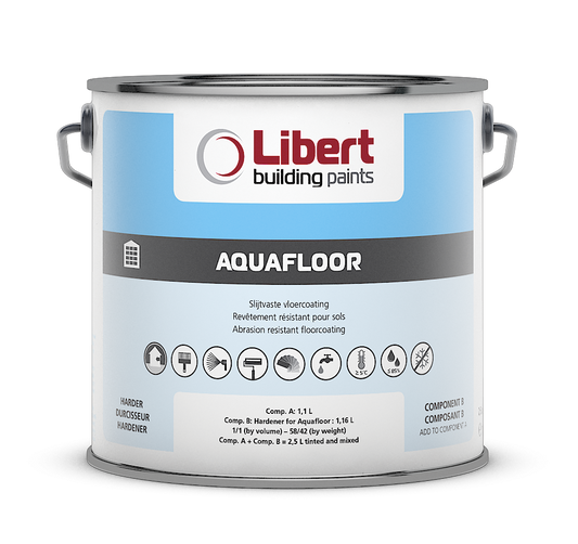AQUAFLOOR wit - lichtgrijs 10L