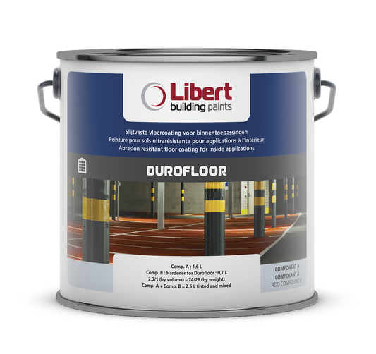 DUROFLOOR – Polyurethaan Vloercoating (2K) 2,5L lichte kleuren