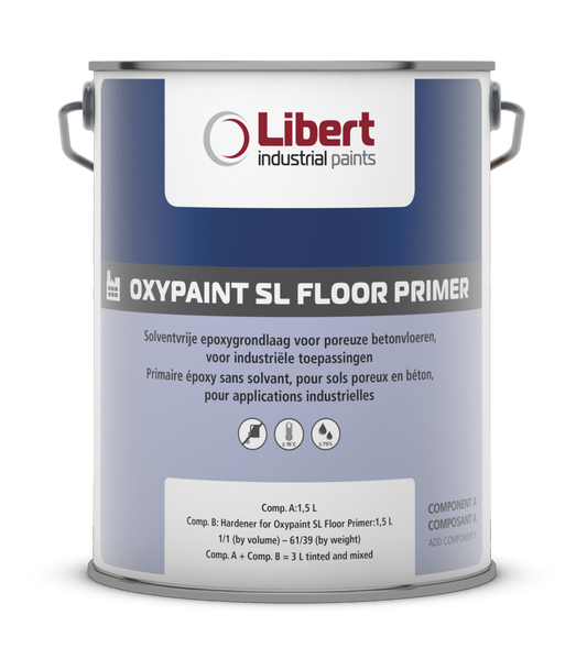 Oxypaint SL Floor Primer – 2K Solventvrije Epoxy Primer voor Betonvloeren 3L wit